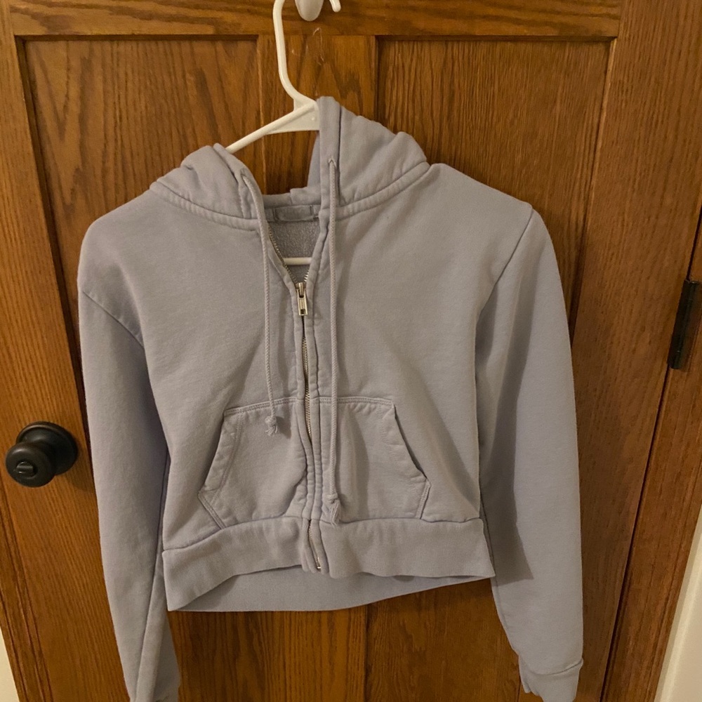 Cropped brandy Melville zip up